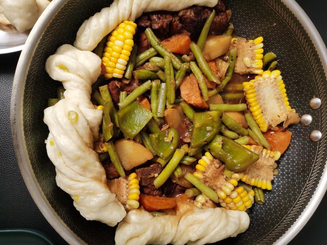 排骨豆角焖卷子