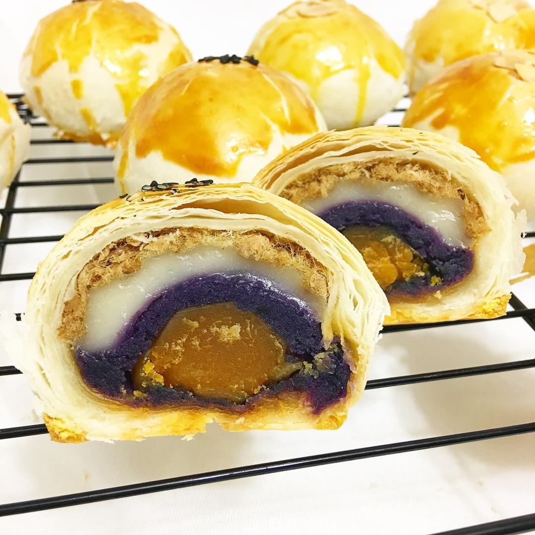 蛋黄酥（紫薯 麻薯 肉松 蛋黄）