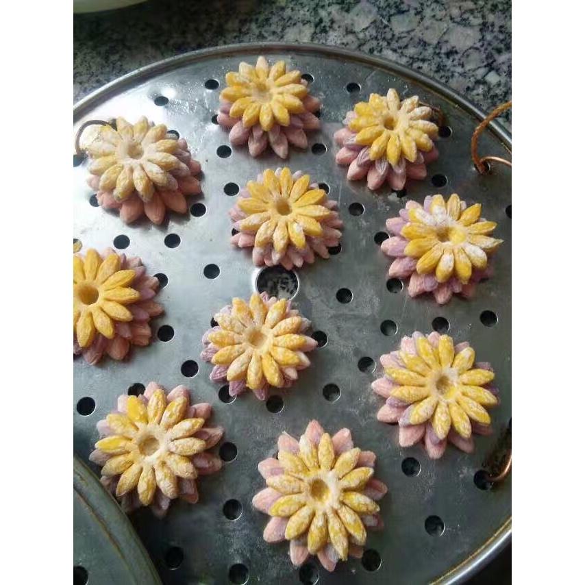 绚丽菊花馒头