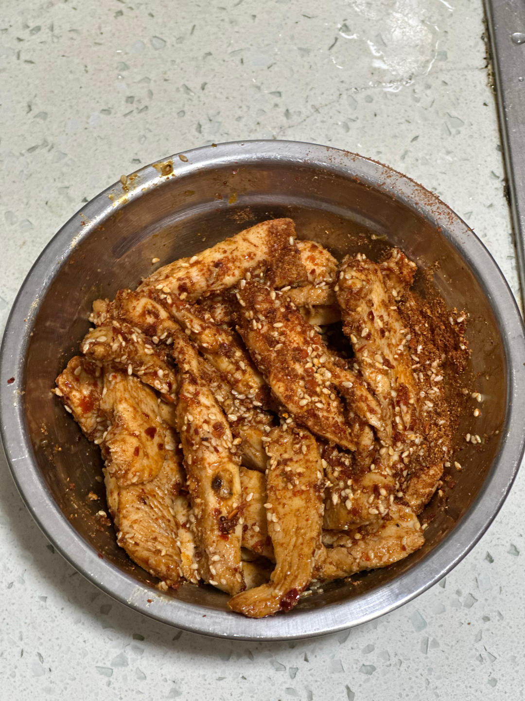 孜然鸡胸肉，低脂低卡好吃无压力。