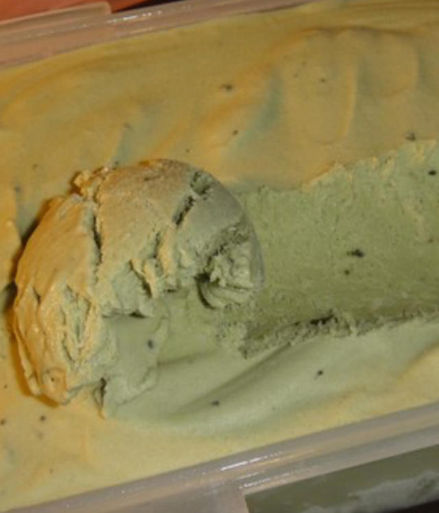 无需搅拌也无冰渣的抹茶冰淇淋