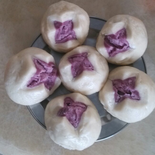 紫薯开花馒头