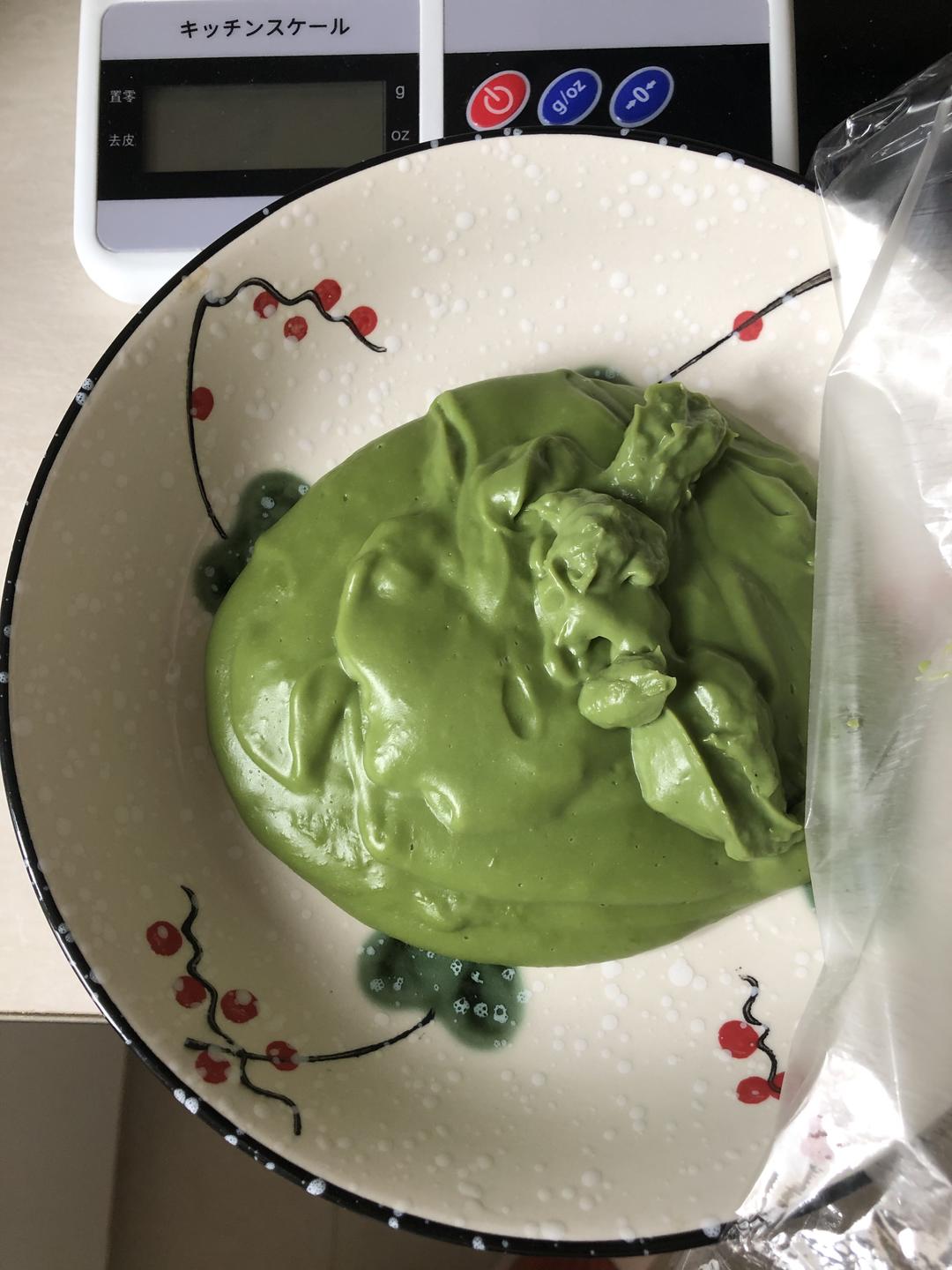 泡芙馅：抹茶卡士达酱