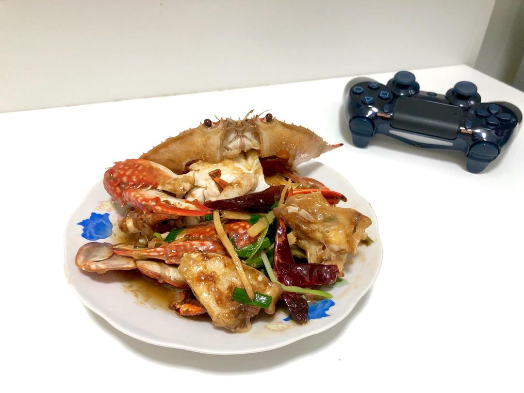 葱姜炒梭子蟹（very easy）
