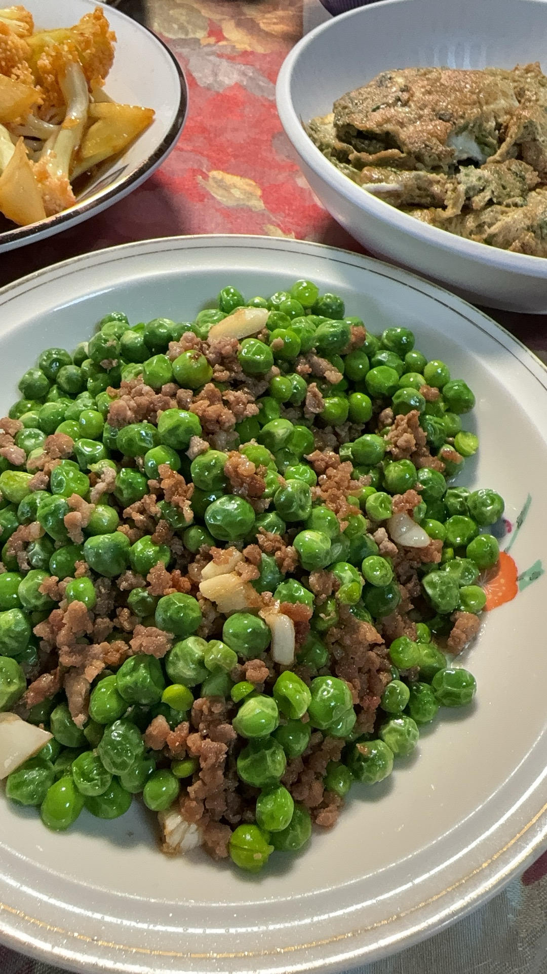 豌豆炒肉沫