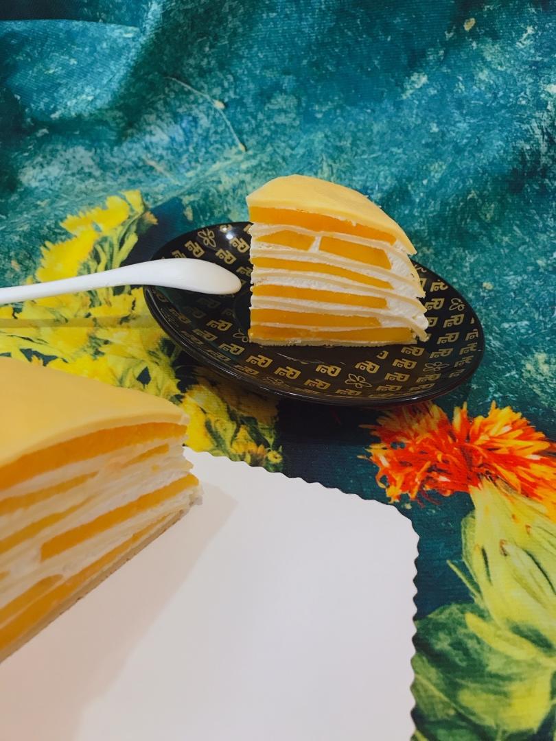 芒果千层蛋糕，100%成功告别煎皮无能