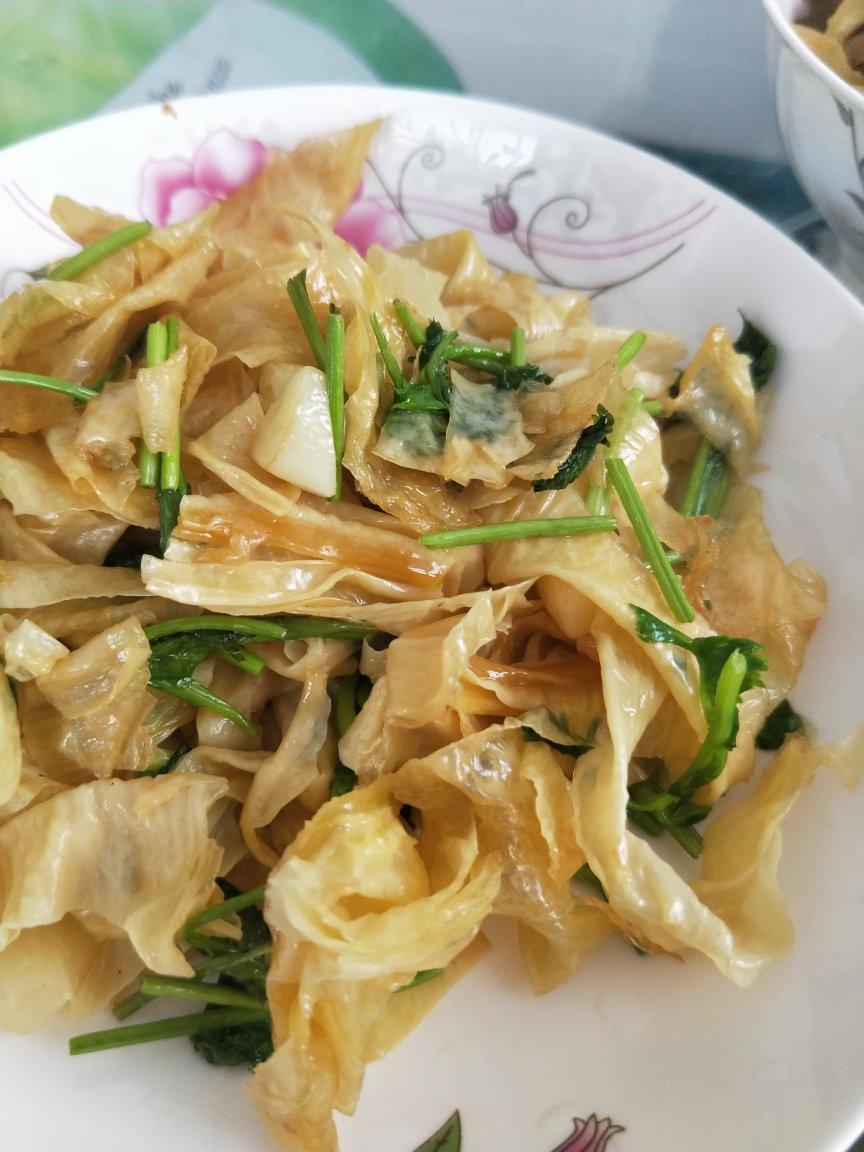 香菜豆皮