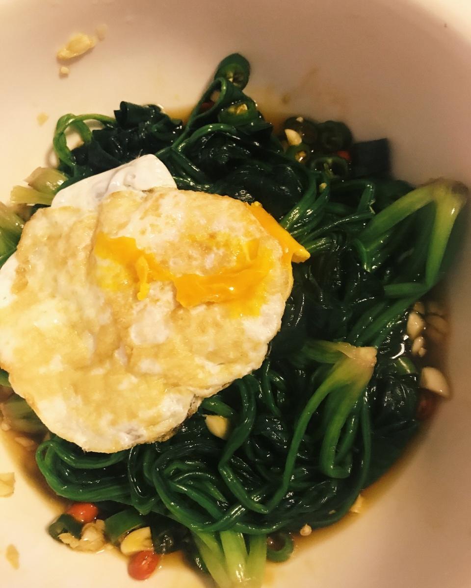 凉拌菠菜（韩国人的最爱）