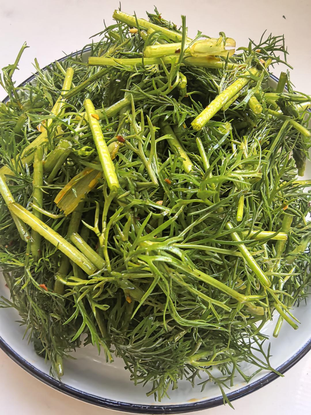 凉拌茴香苗