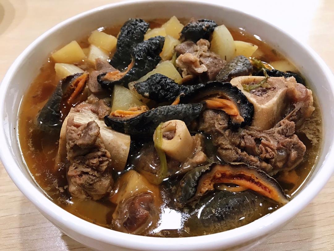 羊肉海参炖白萝卜