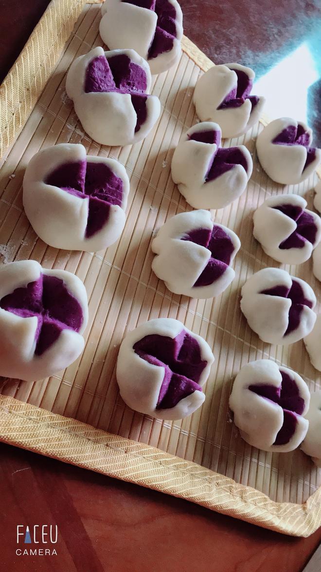 开花紫薯馒头的做法