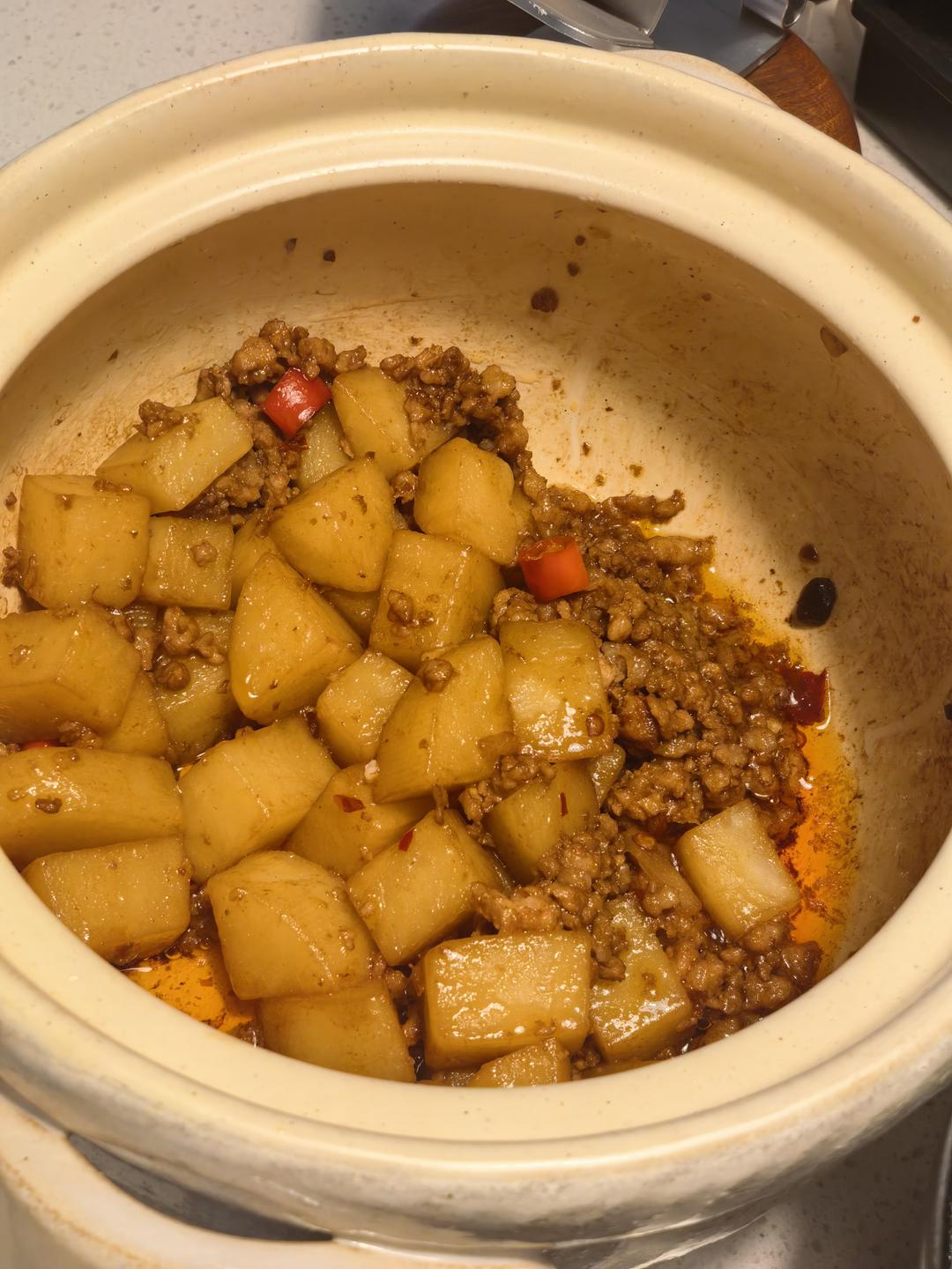 超级下饭的肉沫炒土豆！