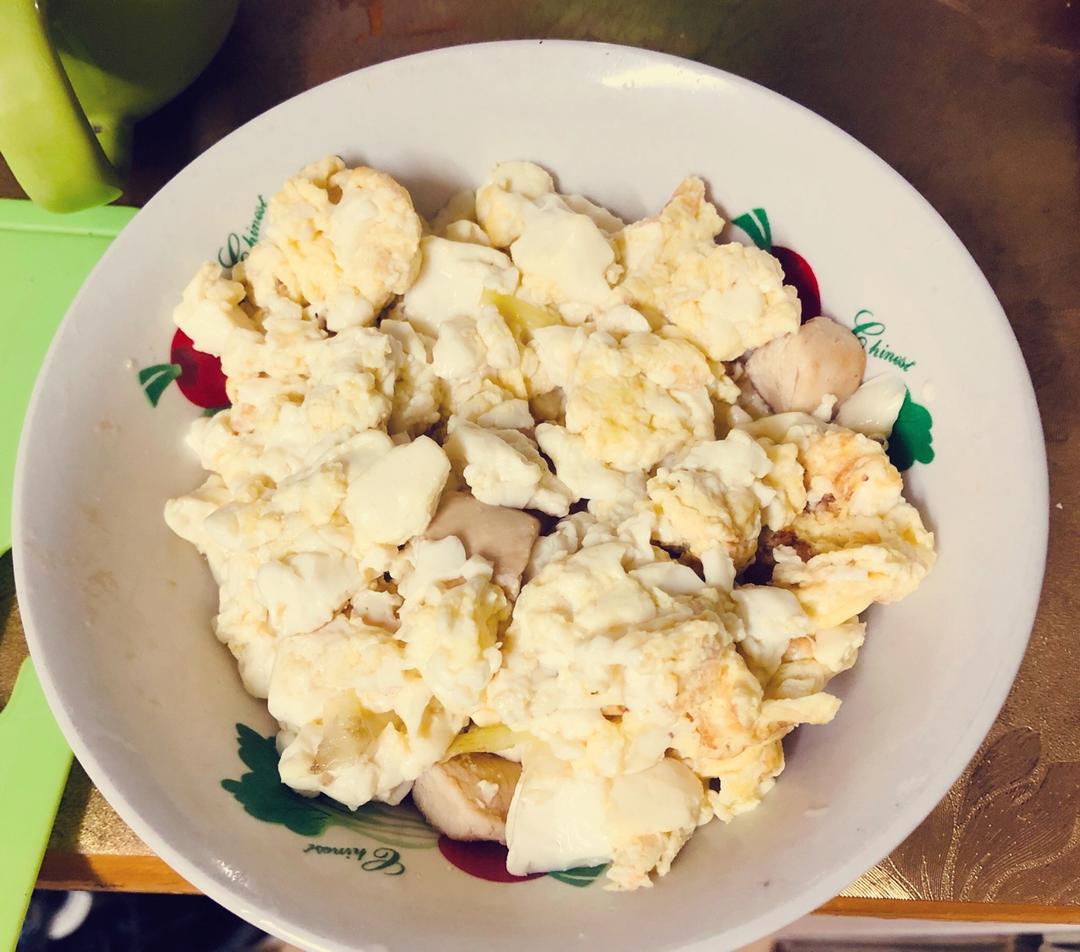 高蛋白餐谱---鸡胸肉炒鸡蛋豆腐