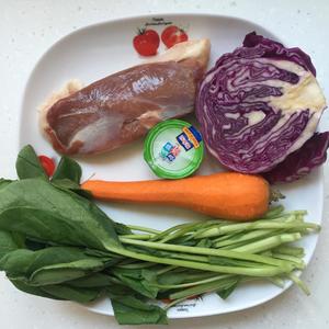宠物食谱·奶香鸭肉时蔬烩的做法 步骤1