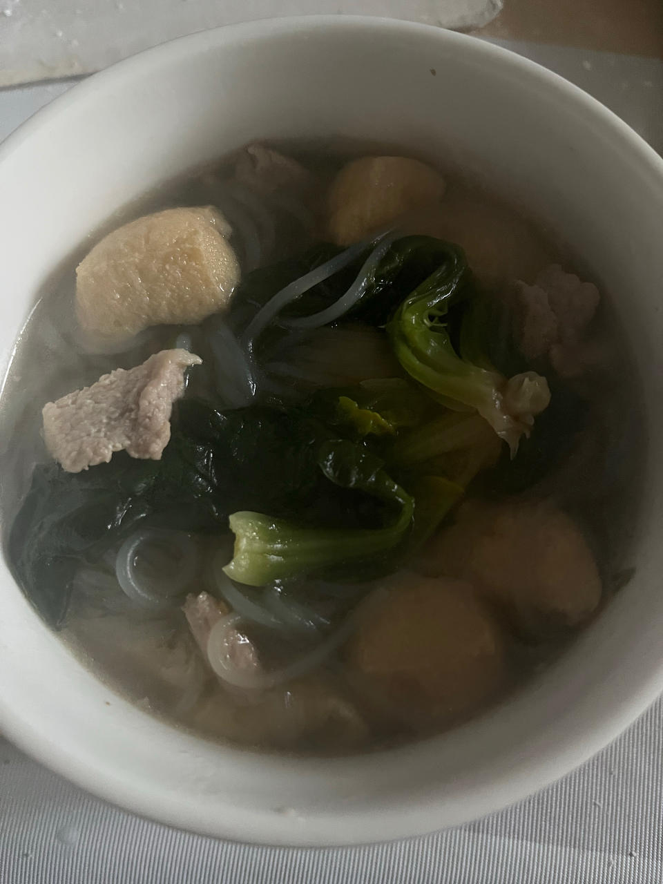 菠菜粉丝汤