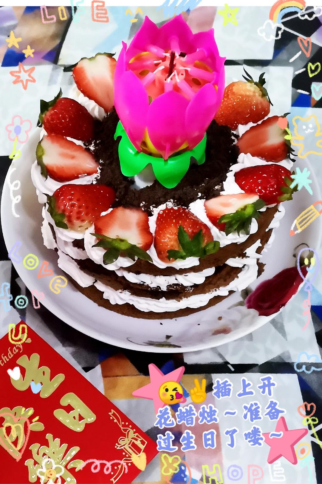 视频菜谱:红丝绒裸蛋糕6寸