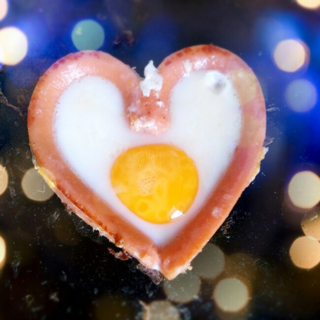 心形煎鸡蛋