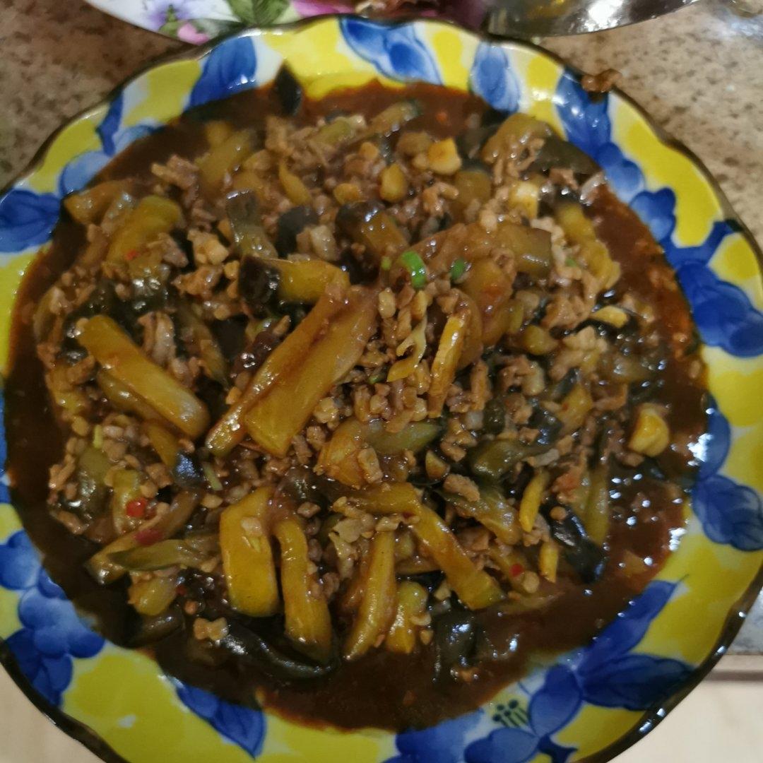 红烧肉沫茄子