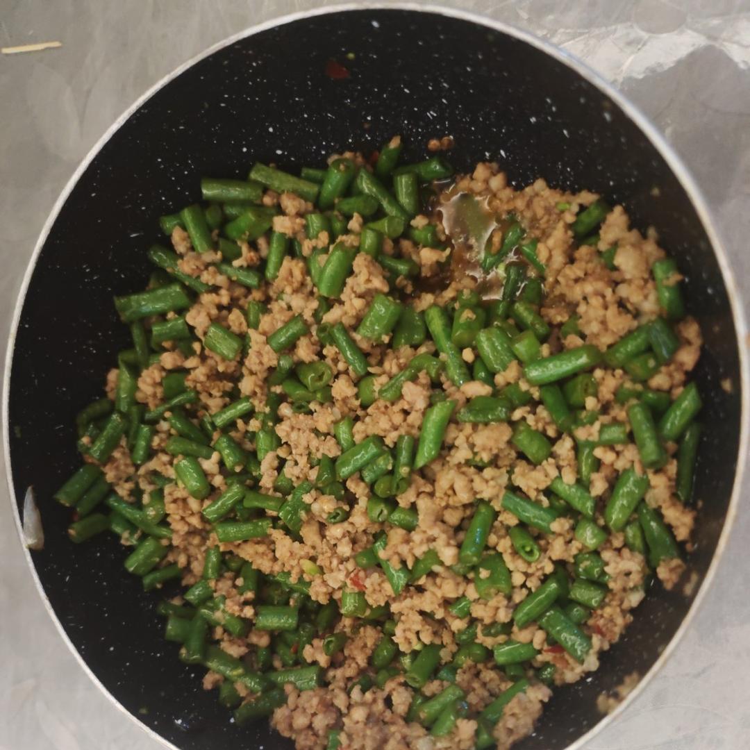 超简单的家常下饭菜猪肉末辣炒豆角