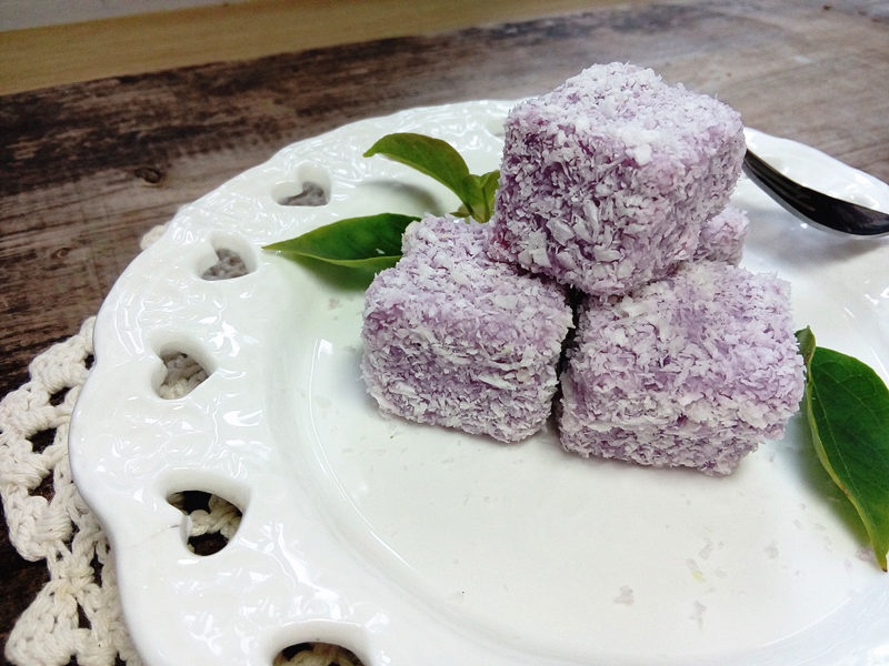 紫薯椰香凉糕