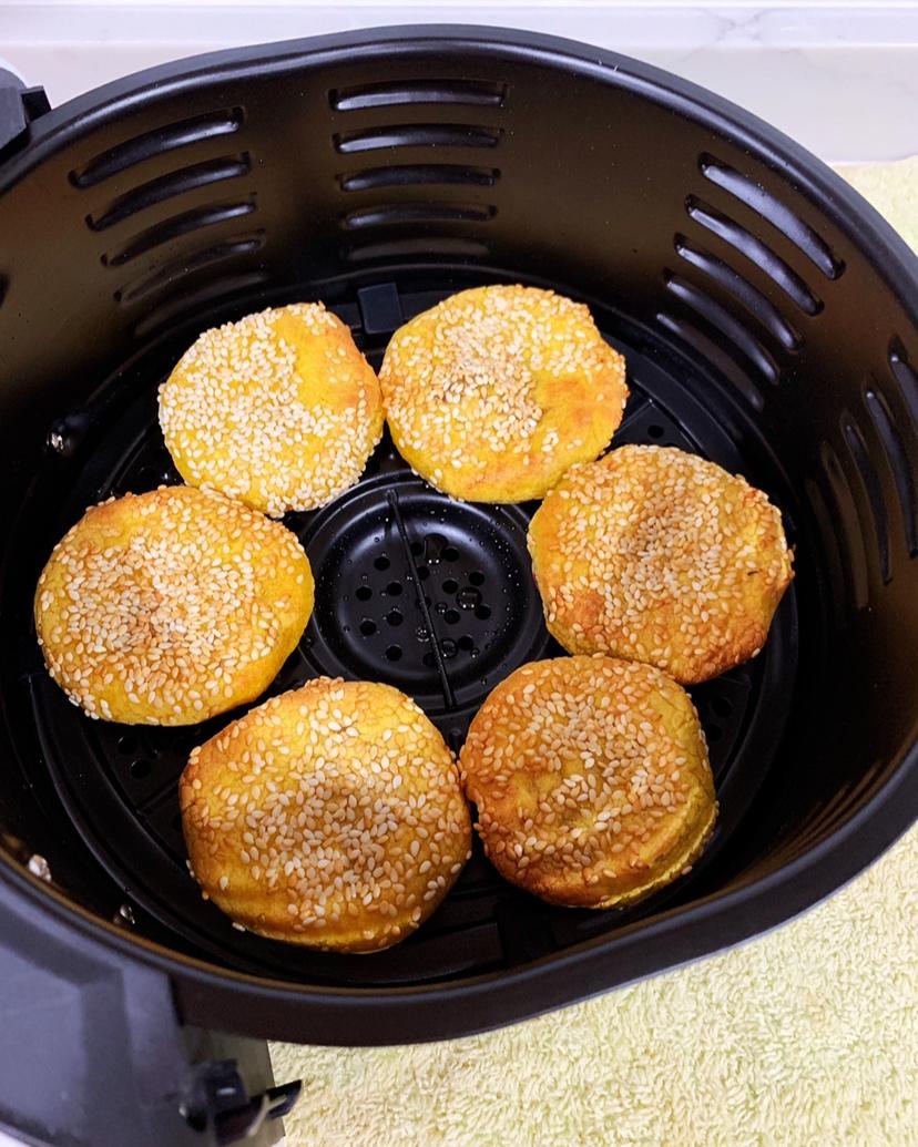 紫薯馅南瓜饼（空气炸锅版）