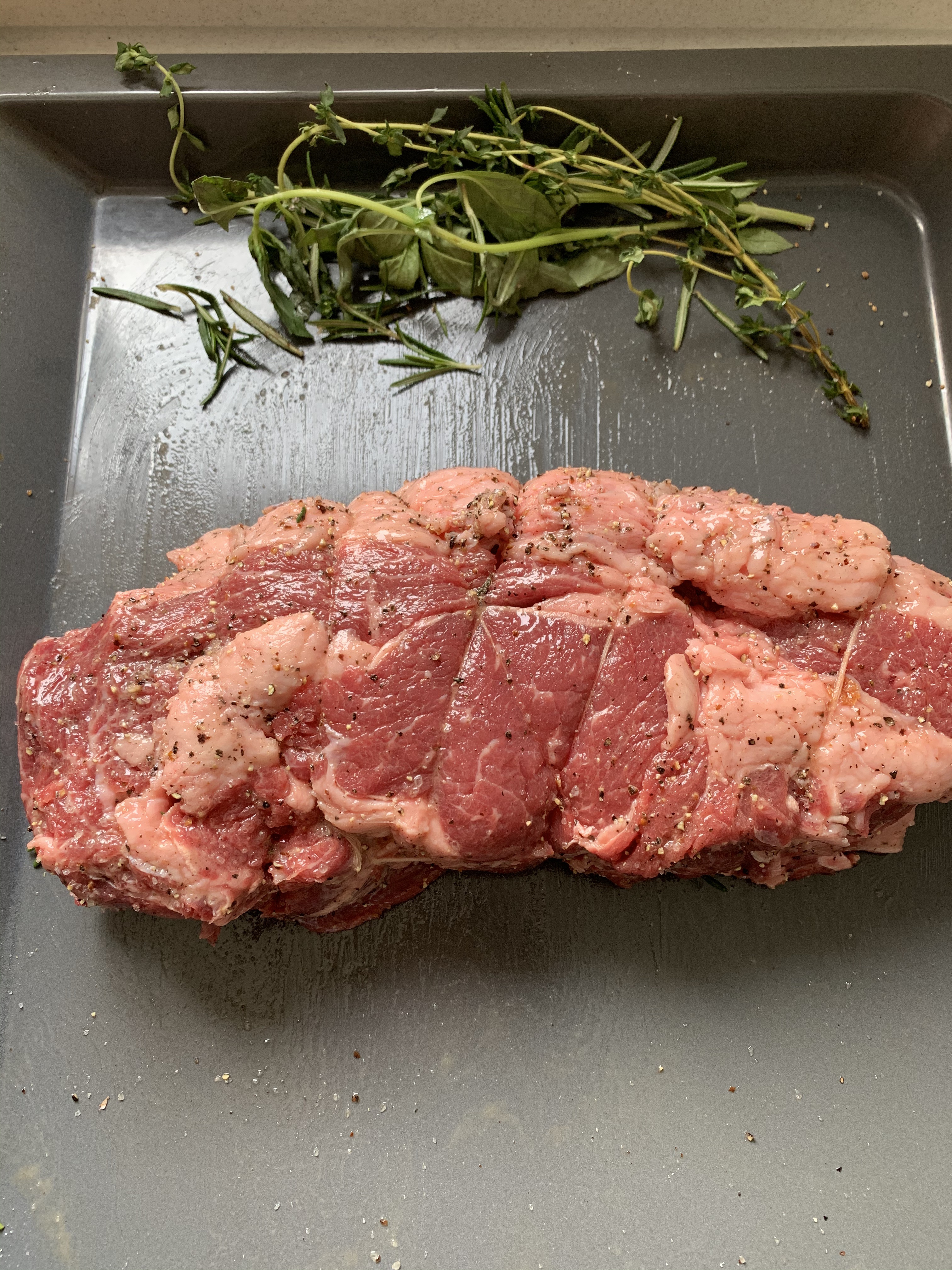 Roast beef - ribeye西式烤牛肉-牛眼肉的做法 步骤2