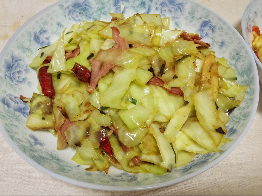 培根手撕包菜