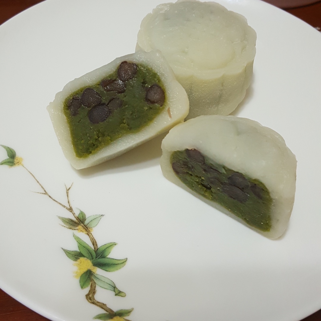 抹茶白巧红豆馅（冰皮）