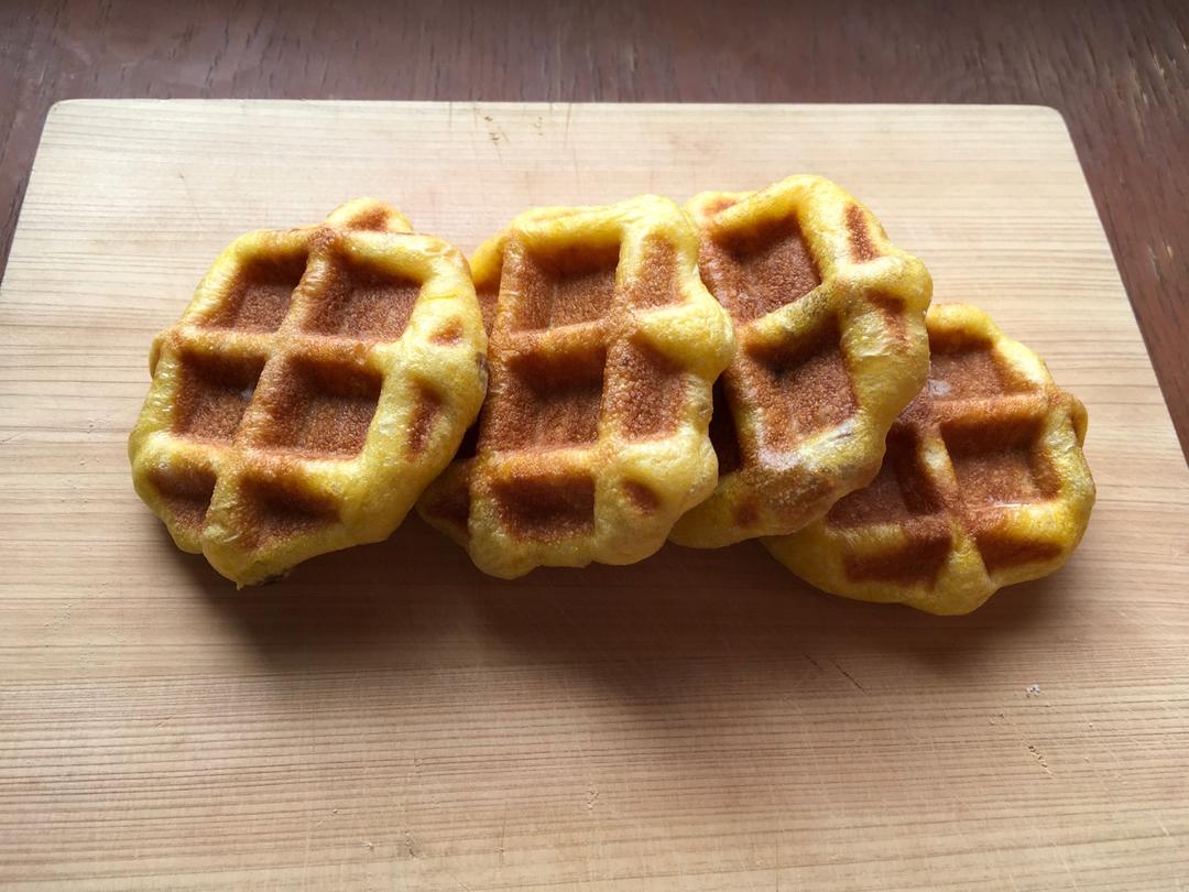 南瓜蜜豆华夫饼