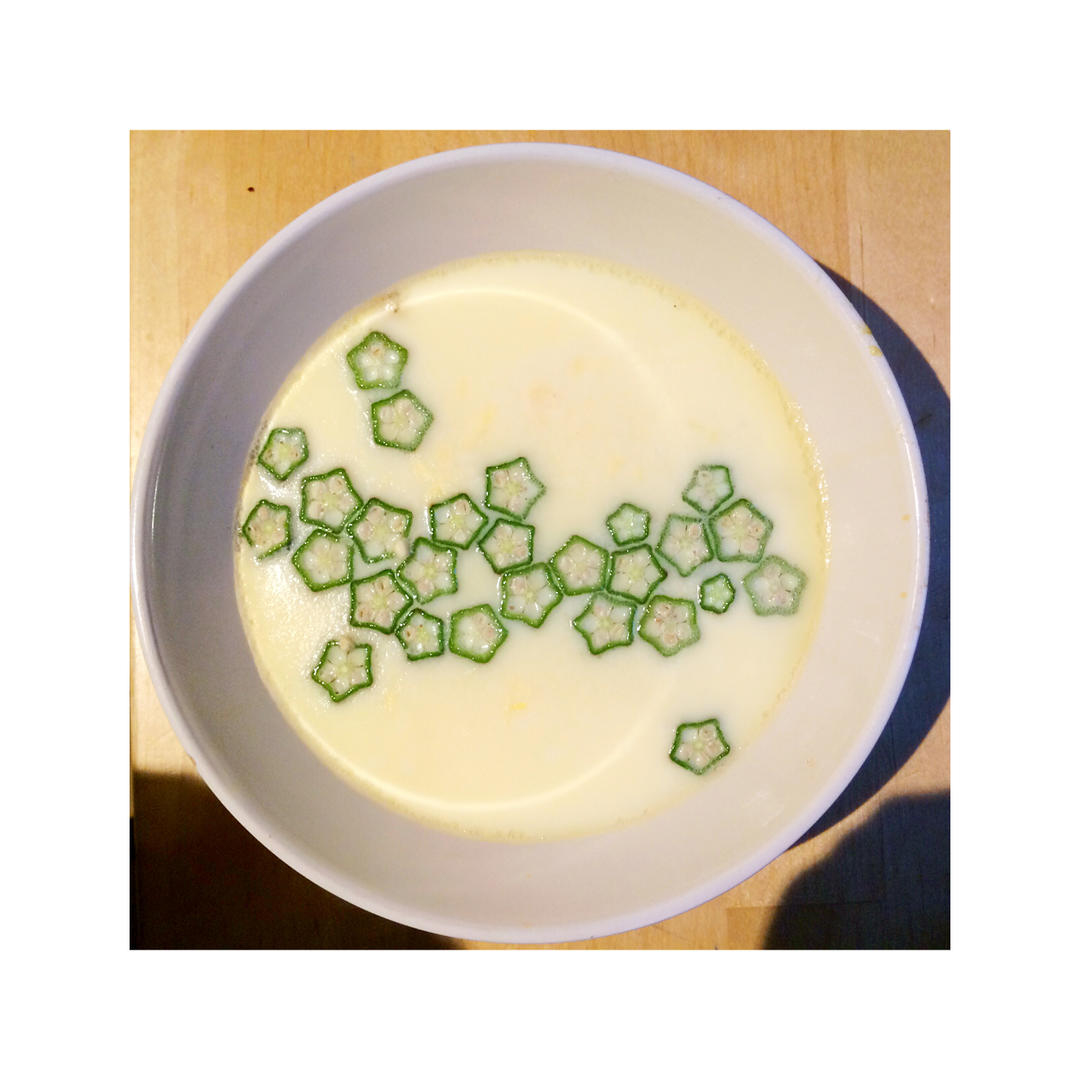 颜值控-做一朵开在碗里的花秋葵蒸水蛋