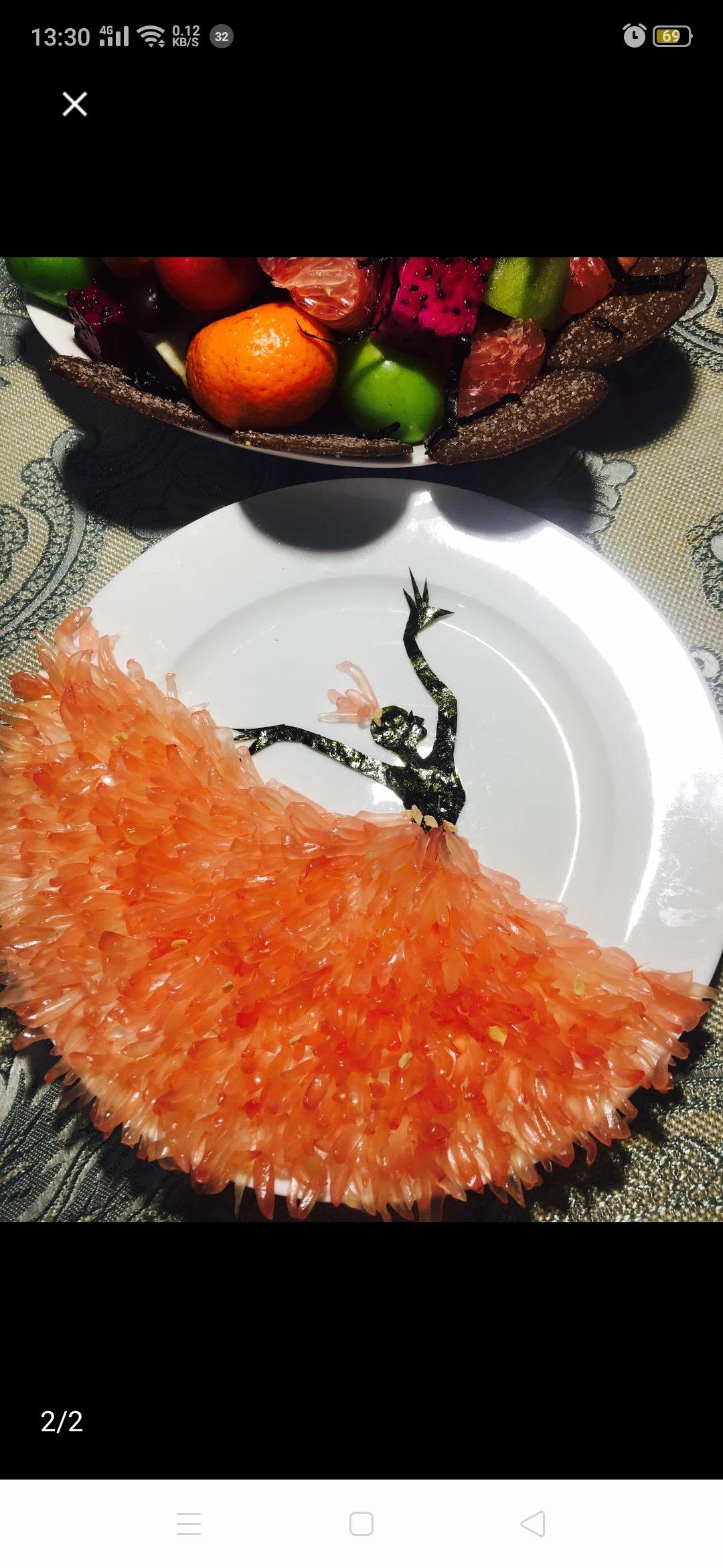 孔雀舞水果拼盘的做法