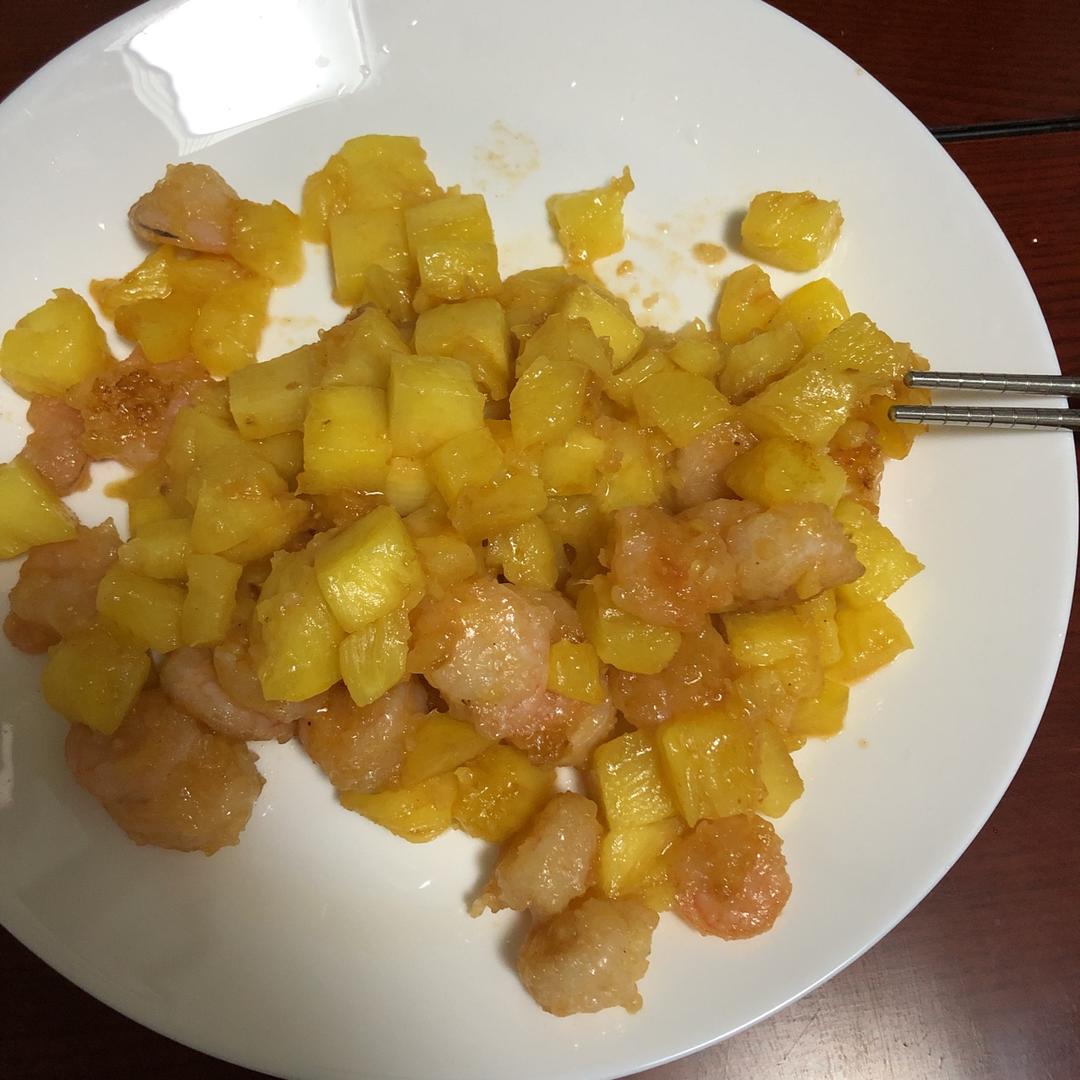 菠萝炒虾仁