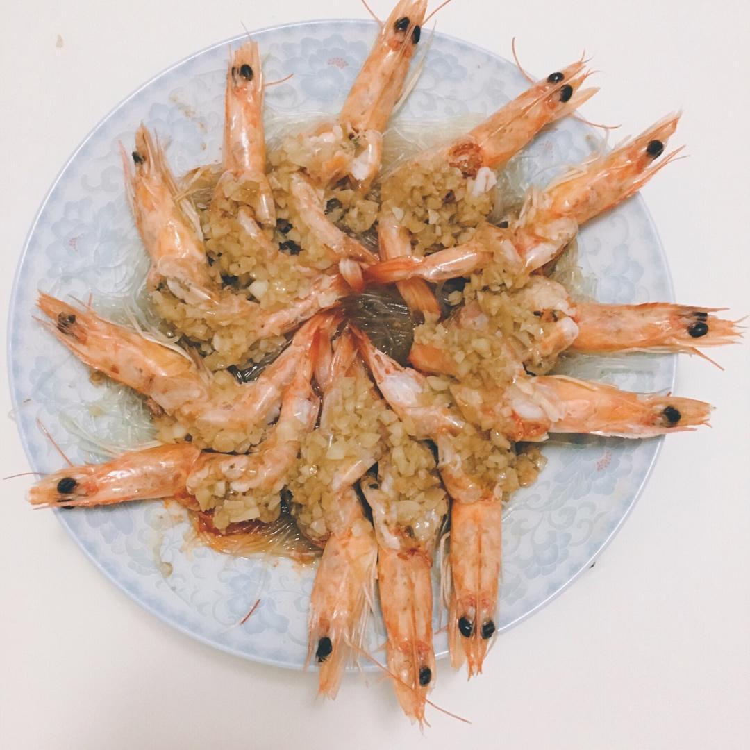 蒜蓉蒸虾
