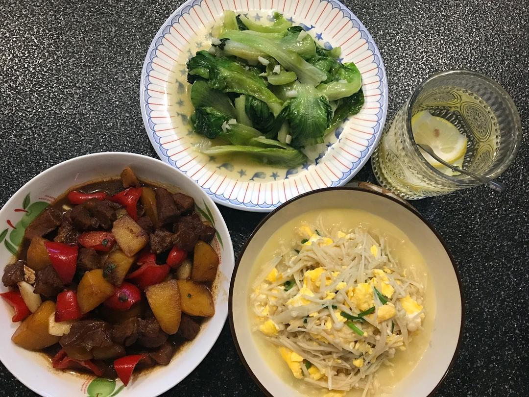 金针菇拌豆腐丝