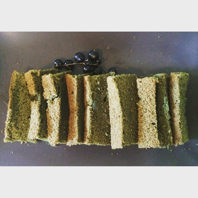 抹茶蜜豆戚风蛋糕