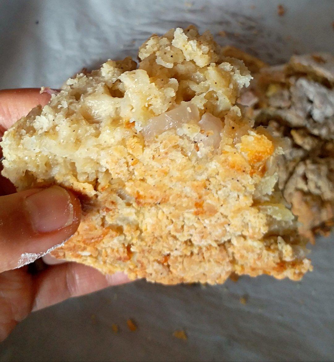 全麦咸切达洋葱土豆面包——快手司康【健康主食】