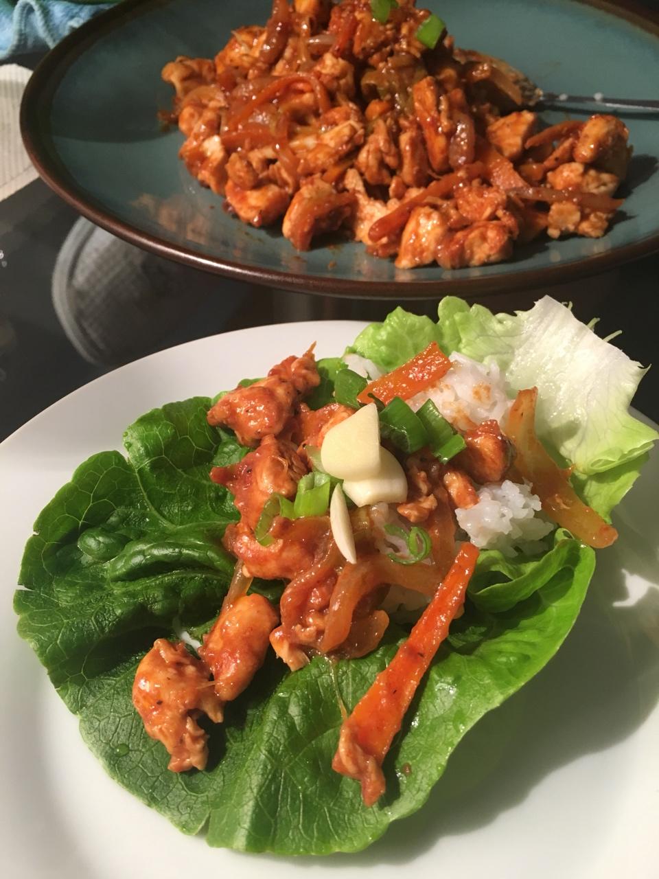 韩式辣炒鸡肉