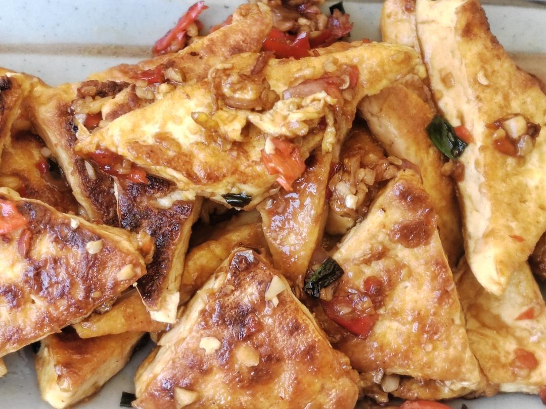 焖煎豆腐