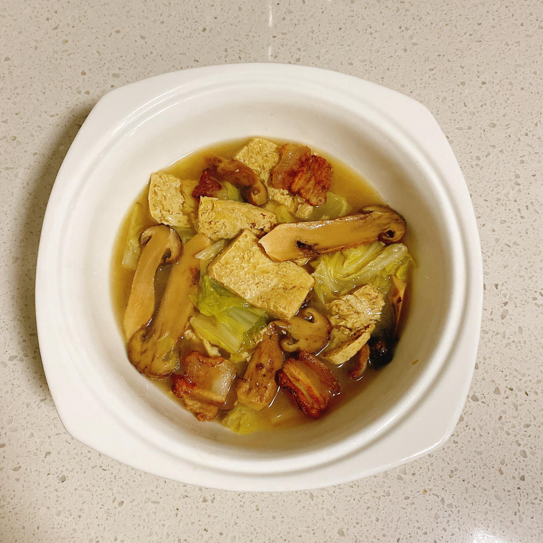 大白菜炖冻豆腐