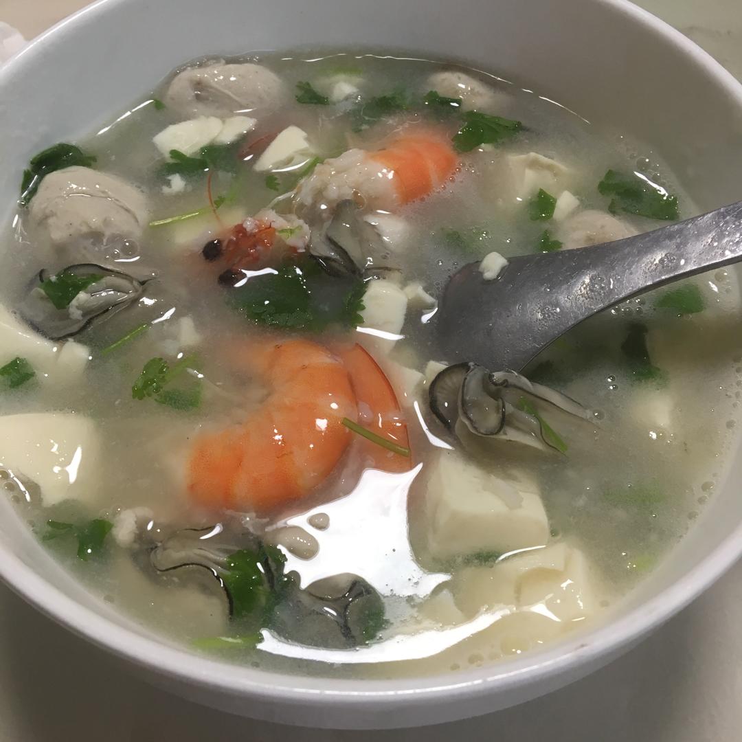 生蚝虾粥的做法