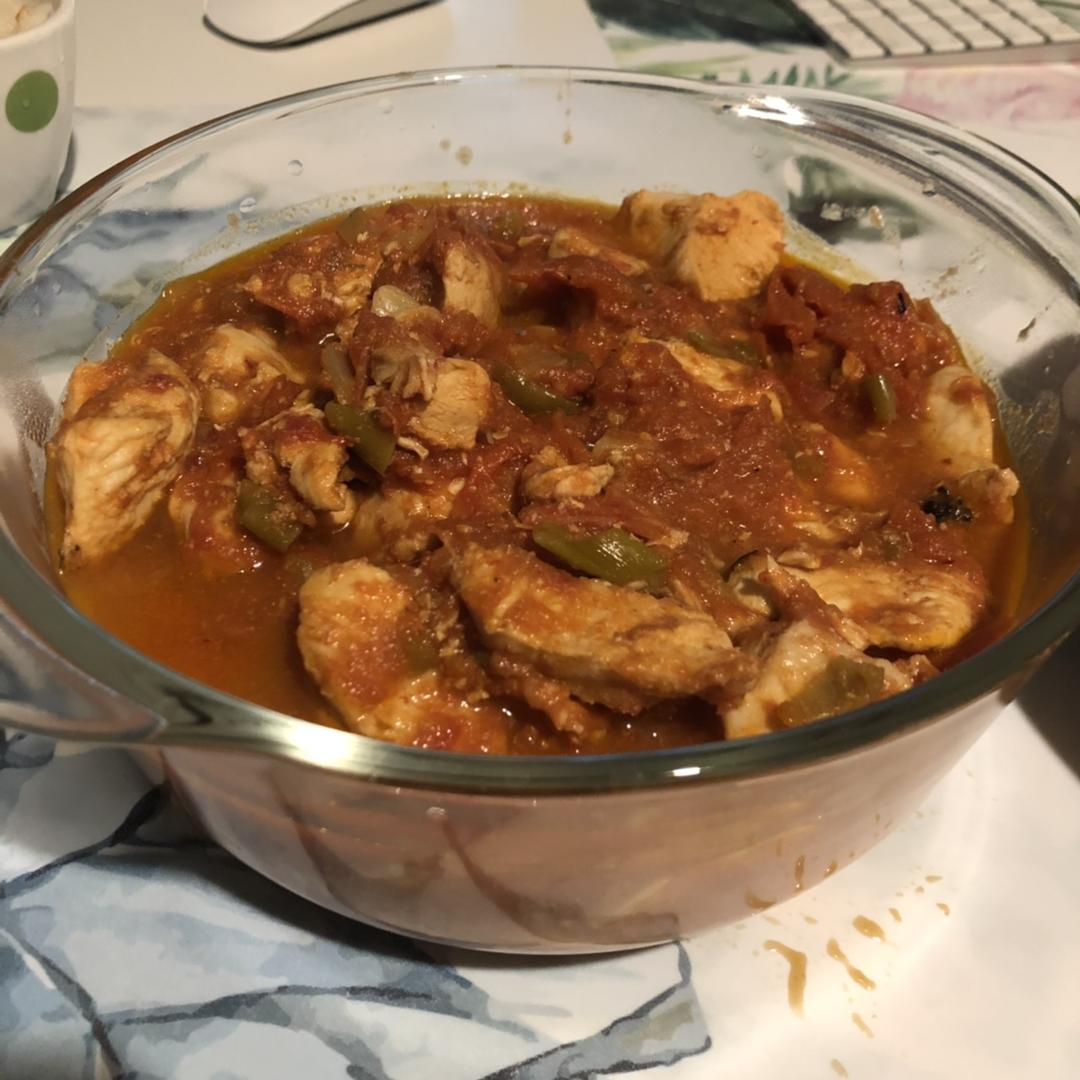 番茄炖鸡胸丨健康·三餐