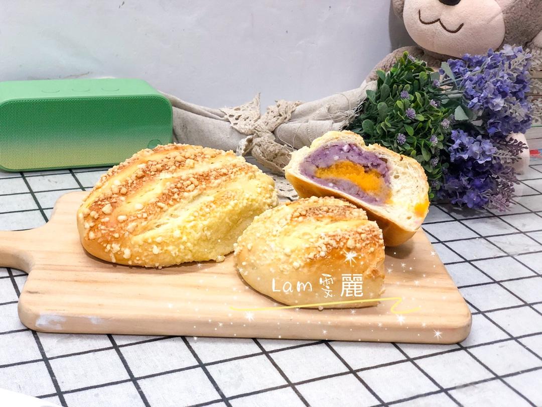 芋泥咸蛋黄软欧包