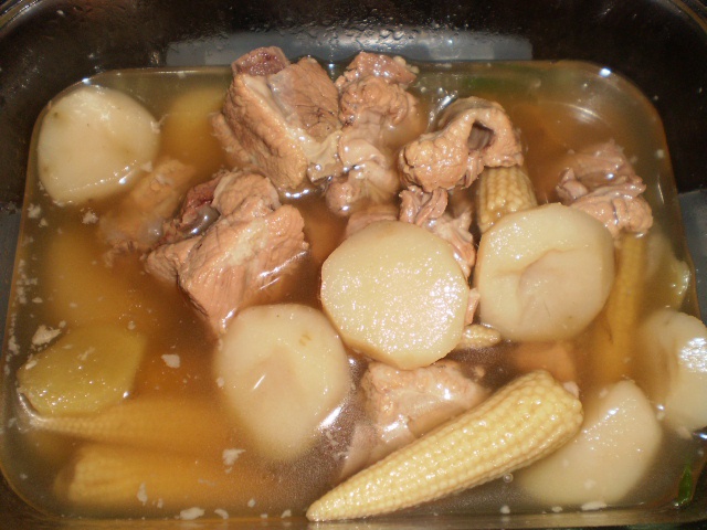玉米马蹄排骨汤