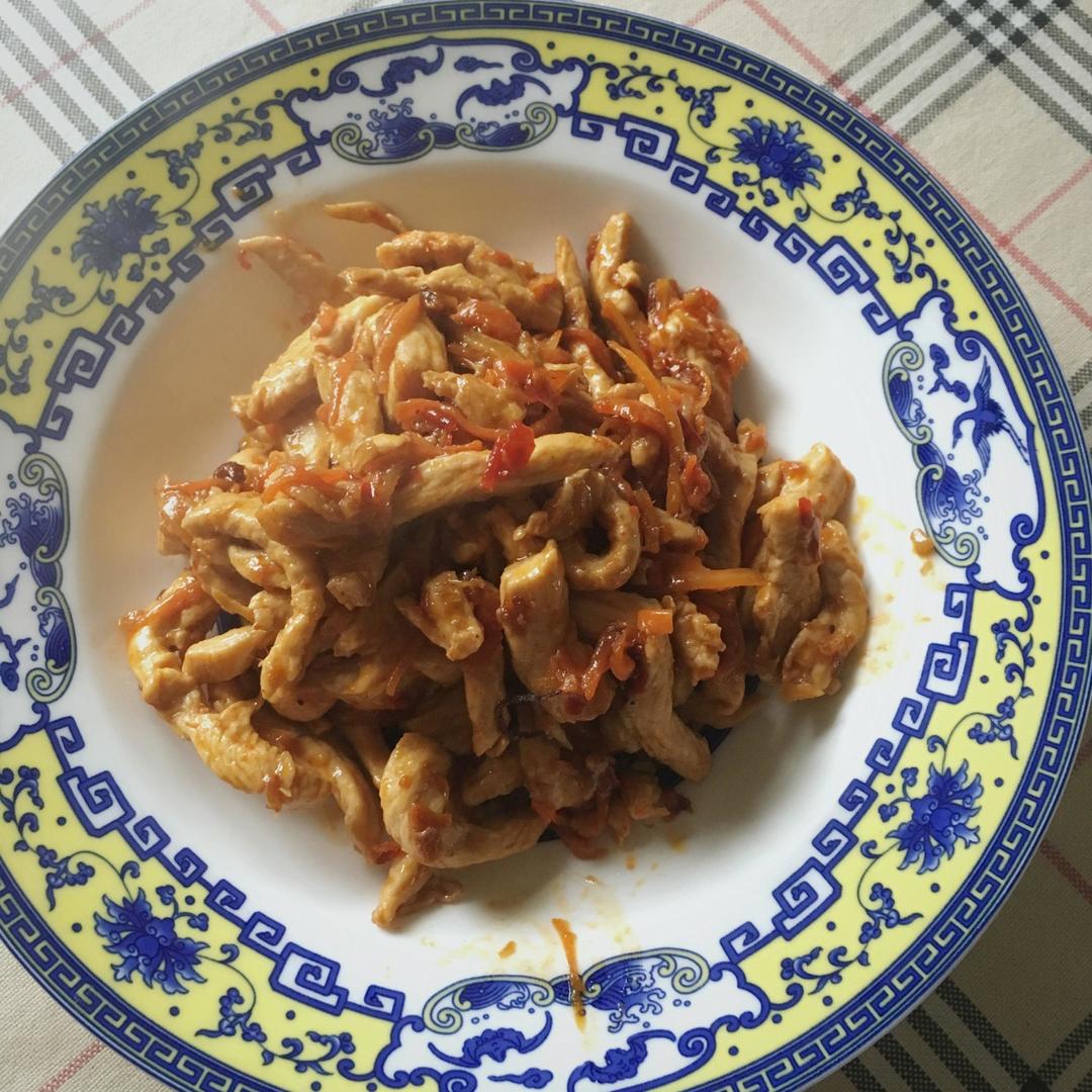 辣炒鸡丝的做法