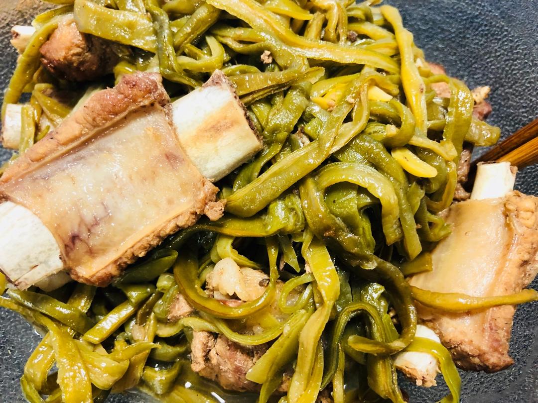 干豆角烧排骨