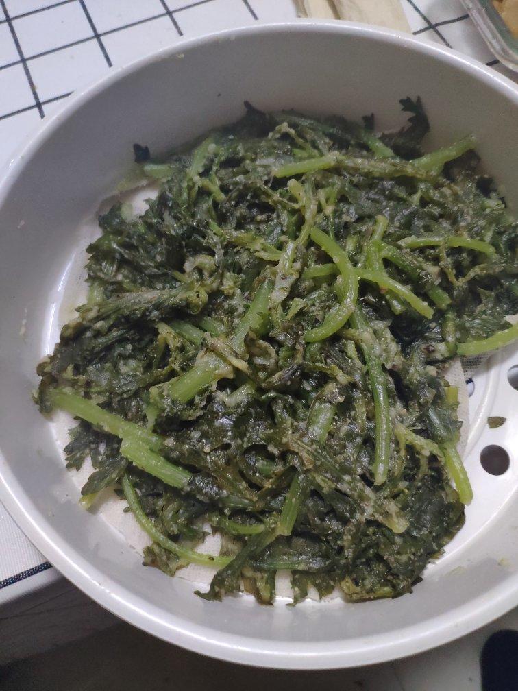 粉蒸茼蒿