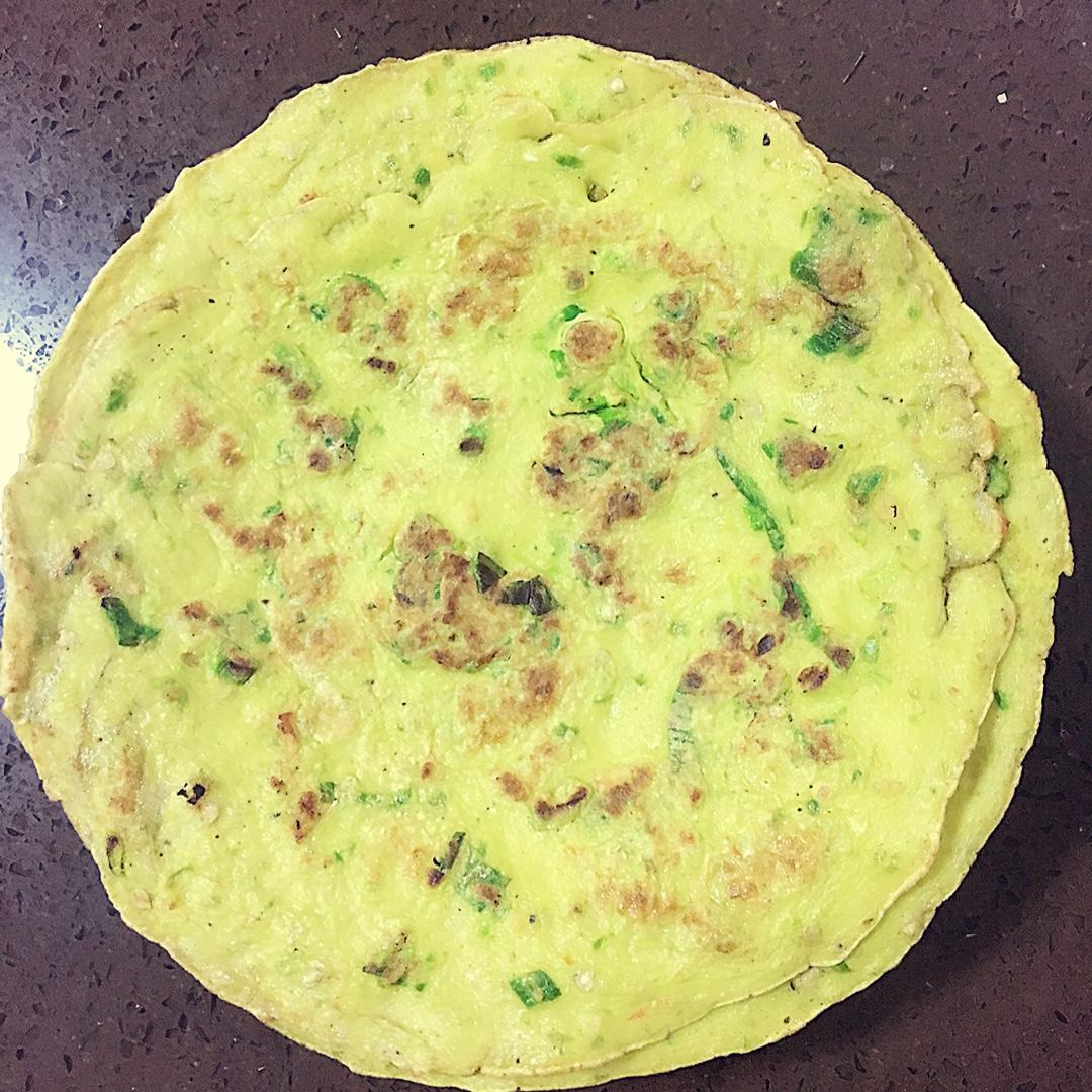 虾仁鸡蛋饼