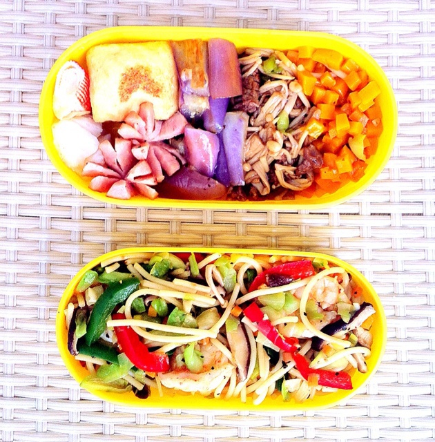 来个谱放午餐盒