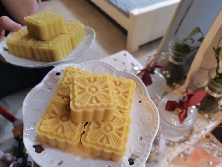 纯手工奶香绿豆糕