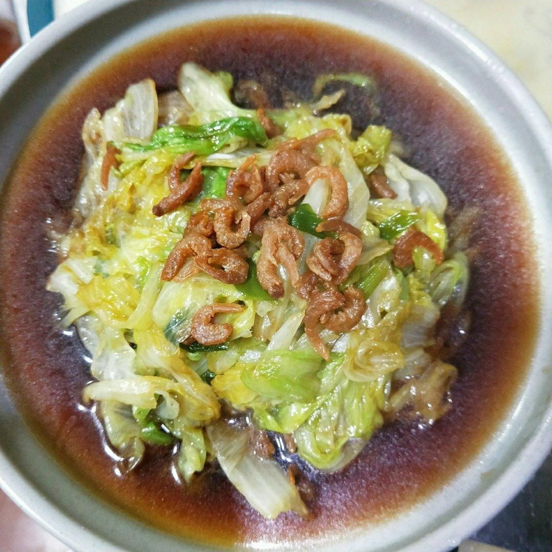 大头哥的海米炒生菜